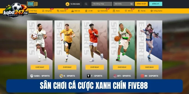 Nhà Cái Uy Tín - Bảng Xếp Hạng 10 Nhà Cái Bóng Đá Xanh Chín 10 Sân chơi cá cược xanh chín Five88