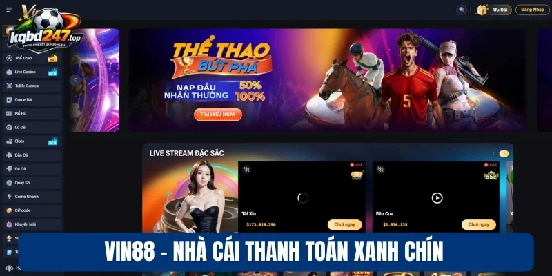 Nhà Cái Uy Tín - Bảng Xếp Hạng 10 Nhà Cái Bóng Đá Xanh Chín 6 Vin88 - Nhà cái thanh toán xanh chín
