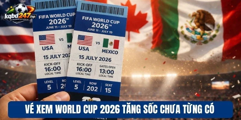Vé Xem World Cup 2026 Tăng Cao Sát Ngày Khởi Tranh Giải Đấu 2 Vé xem World Cup 2026 tăng sốc chưa từng có