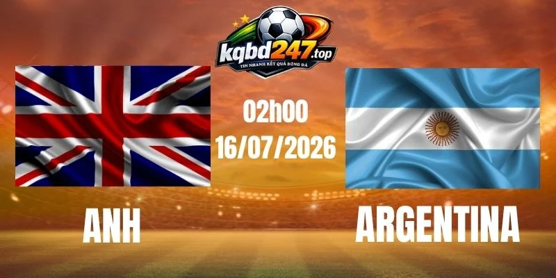 Soi kèo nhà cái Anh vs Argentina - Vòng bán kết World Cup 02h00 16/07/2026