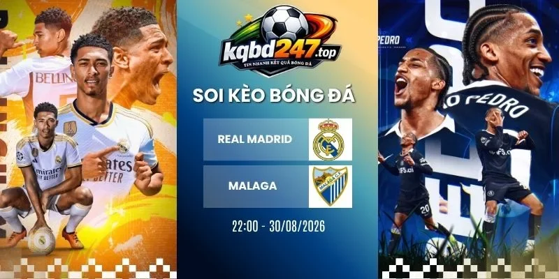 Soi kèo nhà cái Real Madrid vs Malaga - La Liga, 30/08/2026