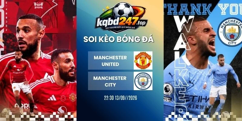 Soi kèo Manchester United vs Manchester City - NHA, 13/09/2026