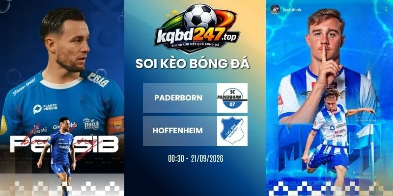 Tỷ lệ kèo Paderborn vs Hoffenheim - Bundesliga, 21/09/2026